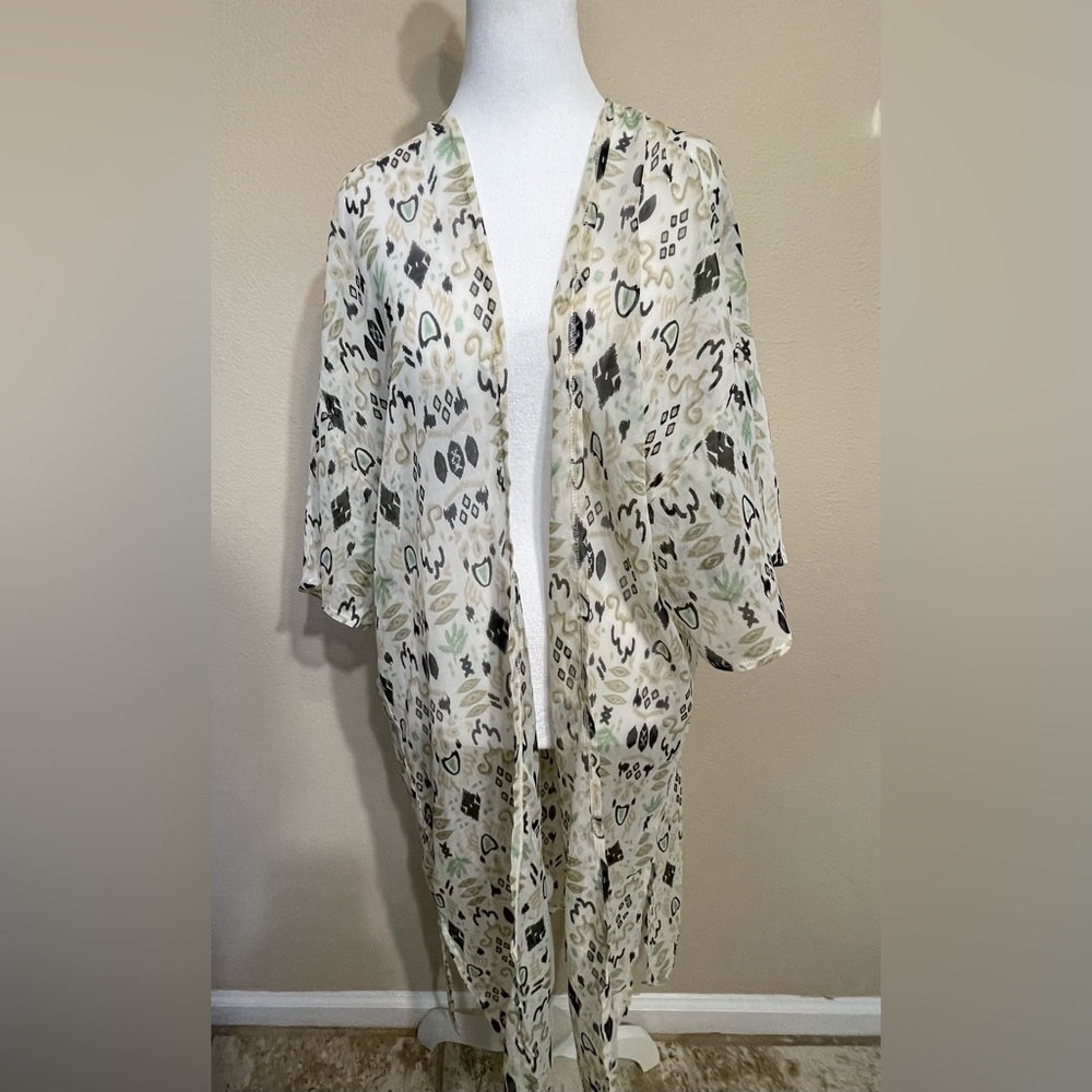 Sonoma Abstract Patterned Swim Beach Coverup